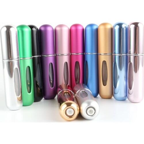 5ml Portable Mini Refillable Perfume Bottle With Spray Scent Pump Empty Cosmetic Containers Spray Atomizer Bottle For Travel New