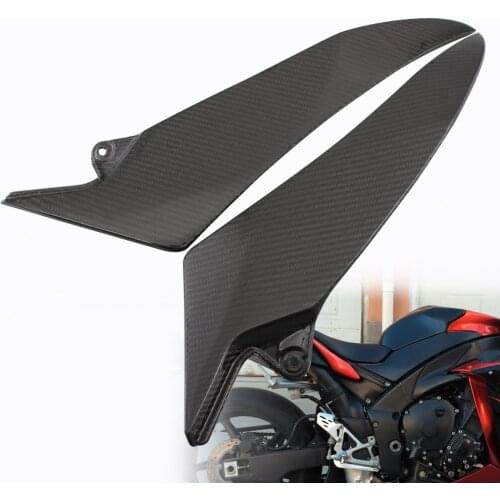Motorcycle Real Carbon Fiber Fuel Gas Tank Side Cover Panel Cowl Fairing Trim Heat Proof Protector For YAMAHA 09-14 YZF YZ-F R1