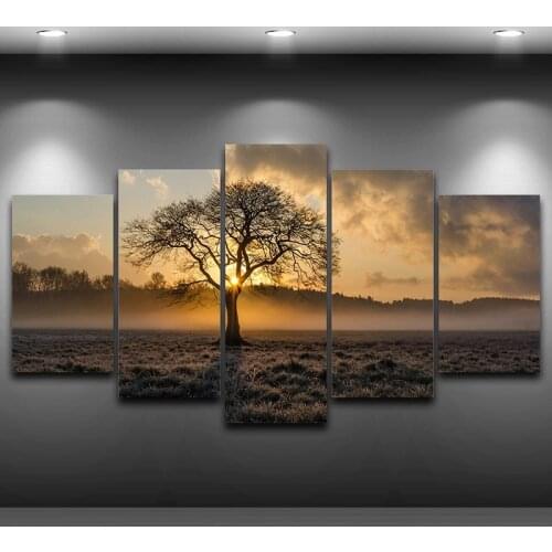 Full Square/Round Drill 5D DIY diamond painting 5pc Sunrise scenery Pictures mosaic Diamond Embroidery Wall Arts J0890