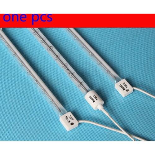Heating tube 220v Blowing machine blister machine half-plated white heating tube Infrared heating tube 400V/2500W