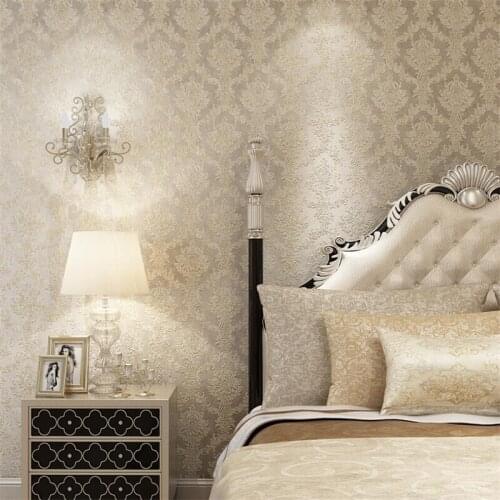 Beibehang new Wallpaper luxury European environmentally friendly non-woven wallpaper TV background bedroom living room wallpaper