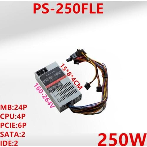 New Original PSU For 1stplayer ITX FLEX NAS Small 1U A4 K39 S3 D01 550 1650 GTX1050 Rated 250W Peak 400W Power Supply PS-250FLE