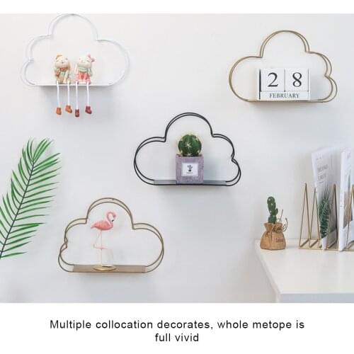 Cloud wall shelf Decorative Iron Storage Rack floating shelves kids room shelf decorative shelves Room decoration