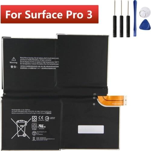 Original Replacement Tablet Battery MS011301 G3HTA005H G3HTA009H For Microsoft Surface Pro 3 Pro3 5547mAh with Tools