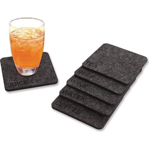 Six Different Name on It, Soft Premium Durable Drink Coaster, Perfect Housewarming Gift Idea, Protect Furniture, Table, Desk