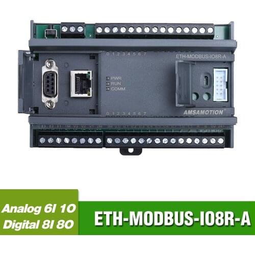 MODBUS-RTU 8I/O With Analogy Relay Module Ethernet Port ETH-MODBUS-IO8R-A Acquisition RS485 Switch Module