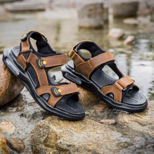 Sandalias Romanas Sandalias Playa Hombre Work Sandals Mens Summer Sandles Men Male Shoes Beach Sport For Leather