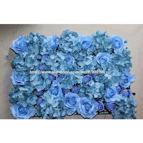 SPR-Tiffany Blue-10pcs/lot Artificial silk rose flower wall backdrop stage table centerpiece decoration