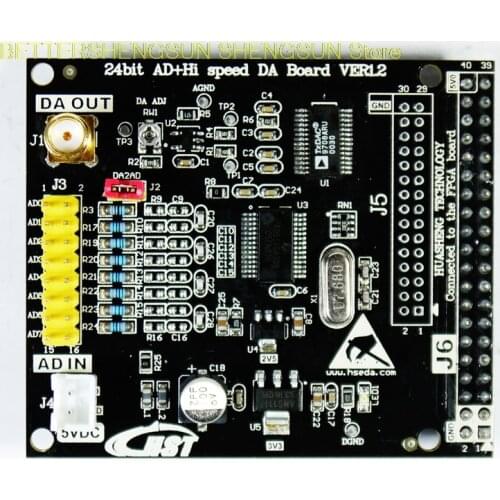 High precision 24bit AD DA 8 channel input ADS1256 AD9708 extension module FPGA control