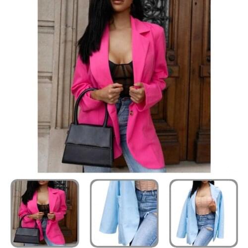 Women Accessory Popular Loose Fit Autumn Cardigan Blazer Autumn Suits Coat Skin-friendly for Party
