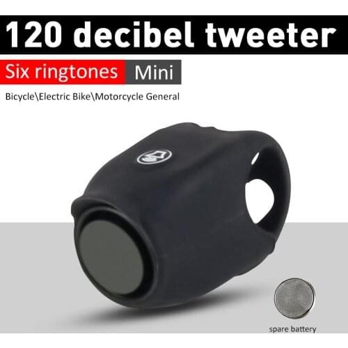 130db Bicycle Bell Warning Safety Bike Handlebar Metal Ring Bell Mini Electric Horn Handle Bar Alarm Cycling Accessories Horn