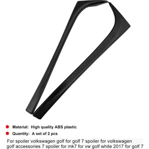 1 Pair For VW GOLF 7 VII MK7 TSI TDI Rear Roof Wing Spoiler Flap Extension