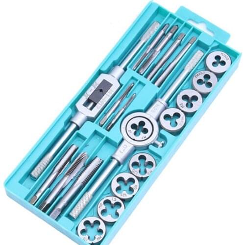 8/12/20pcs/set Multifunction Die Wrench Set Screw Tap Die Set External Thread Cutting Tapping Hand Tool Kit Thread Screwdriver