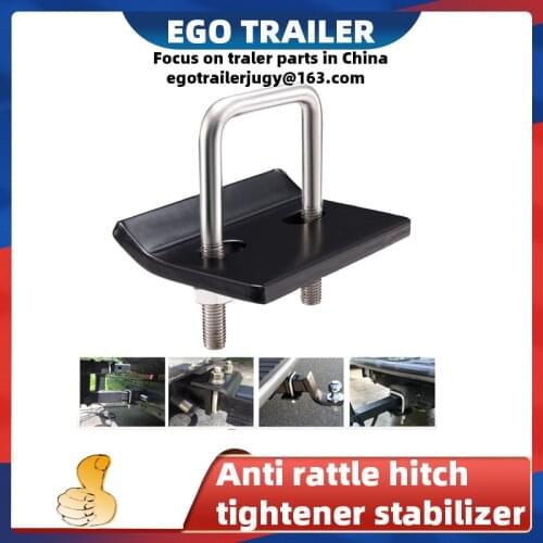 Anti rattle hitch tightener stabilizer with hitch cross clamp U bolt hitch ball mount tighener wobble carrier heavy duty
