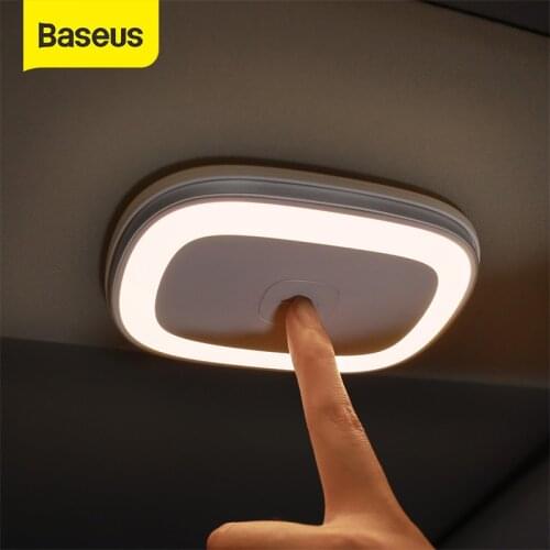 Baseus Led Auto Night Light USB Lamp for Car Kitchens Room Rechargerable Light Ceiling USB Lamp Bright Car Reading USB Light