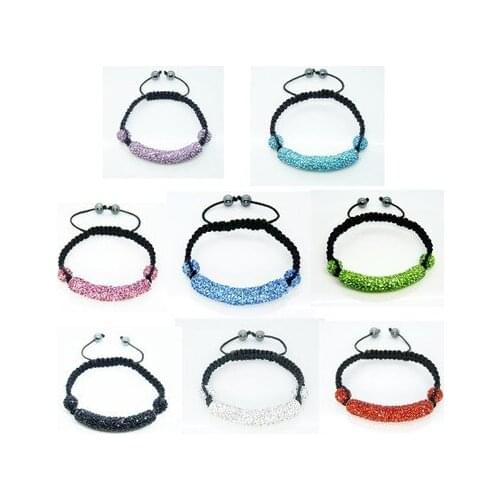 Fg45hi hot micro pave CZ Disco Ball Beads Bracelet fasion Gift jewelry Discount crystal