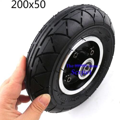Free shipping 200X50 tyre 8 inch Electric scooter tire with Wheel Hub for Folding Electric Scooter E-Scooter Pocket Bike