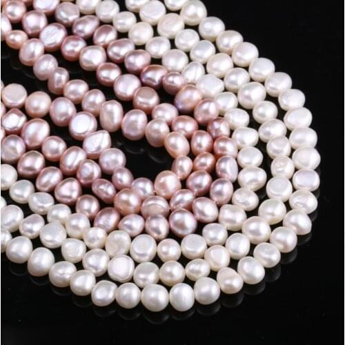 Hot Sale Natural Freshwater Pearl irregular Loose Beads 6-7 Mm For Jewelry Making DIY Bracelet Earring Necklace Accessory