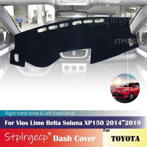 For Toyota Vios Limo Belta Soluna 2014~2019 XP150 Anti-Slip Dashboard Cover Protective Pad Car Accessories Sunshade Carpet