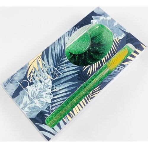 FOXYFOX Wholesale New Design Lash Box Fit 25MM-30MM Mink EyeLashes Box Package Custom Logo With Brush and Tray