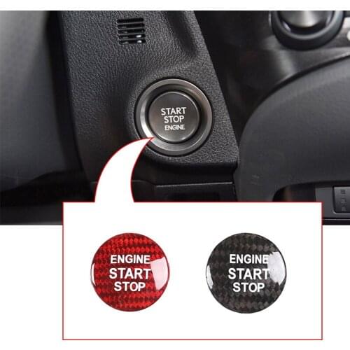 Car Engine Start Stop Switch Button Cover For Lexus IS ES GS NX RX LX RC RC-F Car Accessories For Toyota RAV4 C-HR Corolla CAMRY