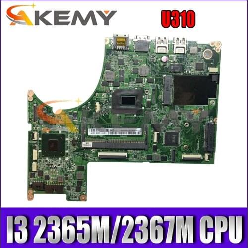 Akemy DA0LZ7MB8E0 Motherboard For Lenovo U310 Laptop Motherboard CPU I3 2365M/2367M DDR3 100% Test Work