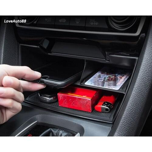 Car Central Control Multifunction Storage box Car Multi-grid Storage Box For Honda Civic 10th 2016 2017 2018 2019 2020