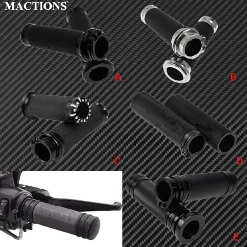 Motorcycle 1''25mm Handlebar Grips CNC Handle Bar Grips For Harley Sportster Touring Dyna Softail Cruiser Bobber Chopper Custom
