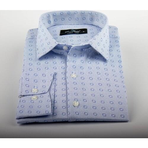 Carlo Potti Long Sleeve 100% Cotton Shirts Comfortable Mens Wear Comfortable Shirts