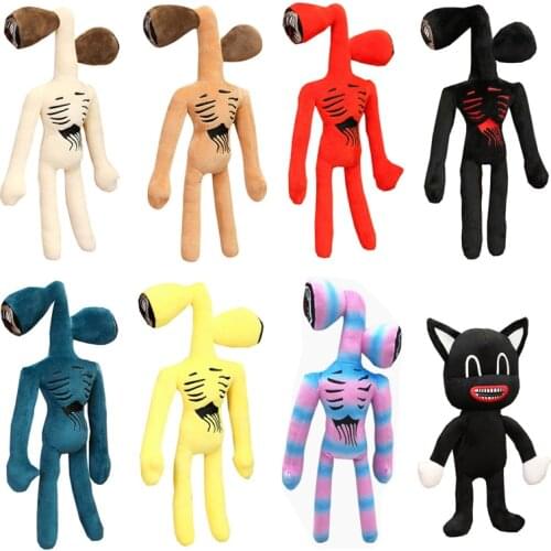 New Arrivals 38cm Siren Head Plush Toy Black Cat Stuffed Figure Dolls For Kids Children Christmas Gift Scp Sirenhead Toy Gifts