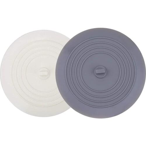 Tub Stopper, 6 Inches Silicone Drain Plug Hair Stopper Flat Suction Cover for Kitchen Bathroom and Laundry