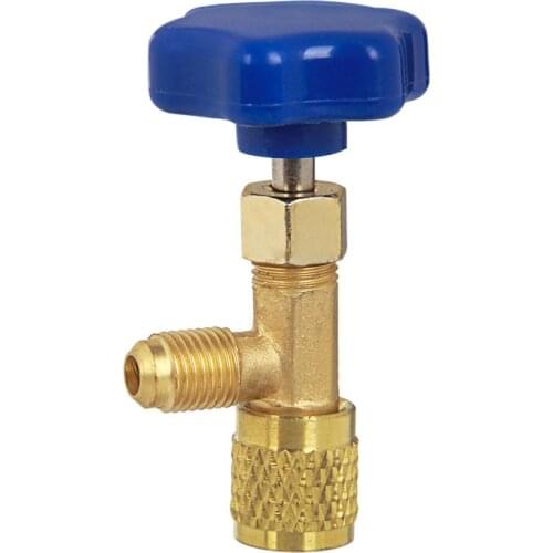 1 Pcs Low Pressure Dispensing Valve Bottle Opener 1/4 SAE Connector Mayitr Refrigerant Bottle Can Tap for R22 R134a R410A Gas