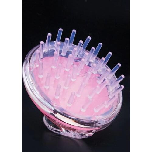 Scalp Massage Brush Cute Durable Silicone Hair Comb Body Cleaning Massage Tool Creative Transpant Shampoo Bath Shower Brush