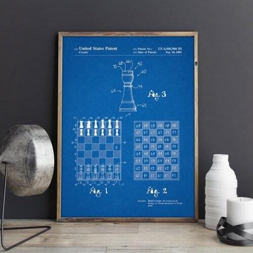 Speed Chess patent, gaming wall art,Fast Chess posters,room decor,vintage print,blueprint, gift idea,game wall Decorations
