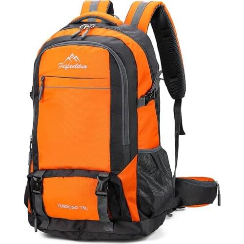 Outdoor mountaineering bag men and women shoulder travel backpack light and large capacity large waterproof hiking camping bag