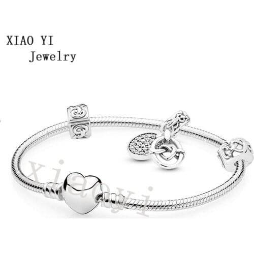 XIAOYI 2019 100% S925 Mothers Day loving wedding party jewelry Senior gift Suitable for fashion female wholesale high quality