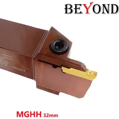 BEYOND MGHH332R Carbide Grooving Inserts Bar MGHH332R20-200/800 for Cutting MGHH332 Turning Lathe Tool Holder CNC Cutter