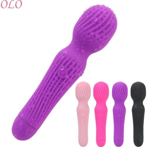 OLO Magic Wand Dildo Vibrator 10 Speed G Spot Vagina Vibrator Sex Toys for Women Clitoral Stimulator Thread Massager AV Stick