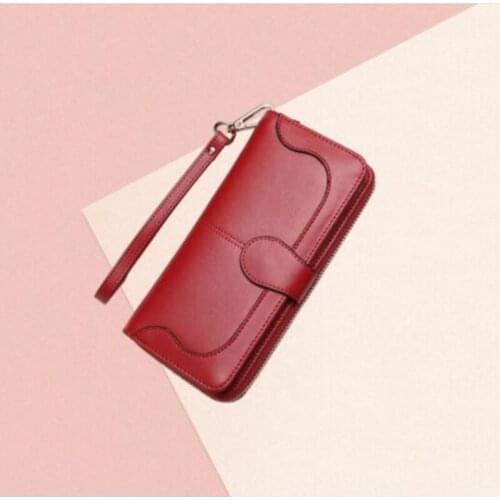 Womens Wallets 2021 Fashion New Coin Purse Solid Color Long Clutch Bag Multi-card Pocket Wallet Zipper Buckle Wallet Free Shipp