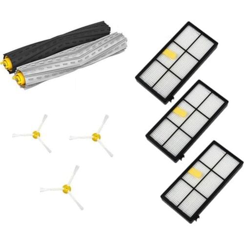 1 set Debris Extractor&Filters &Side Brush Replenishment kit for iRobot Roomba 800 900 series 870 880 980