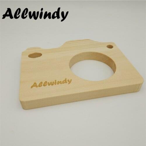 Home Garden Decoration Camera Shape Wooden Crafts Miniatures Natural Forest Style for Children Room Decoration 11.5CM High 1Pcs