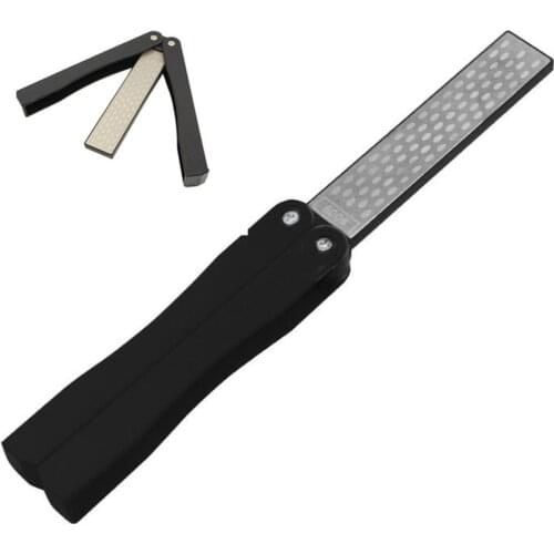 1PC Portable 400# 600# Diamond Double Side Whestone 5" Folding Knife Sharpening outdoor Pocket Grindstone tool