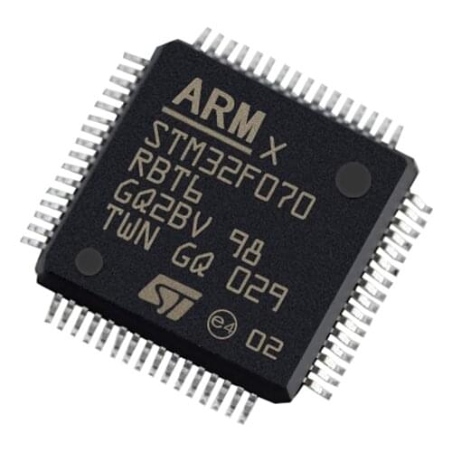 100% New STM32F070F6P6 STM32F070CBT6 STM32F070RBT6 TSSOP20 LQFP48 LQFP64 32-Bit MCU