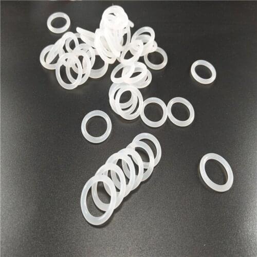 2-20PCS wire diameter 5.3mm inner diameter 30mm-400mm white silicone O ring silicone O type sealing ring white silicone O rings