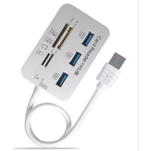 20pcs/lot USB Hub 3.0 Type C Hub USB 3.0 Splitter 3 Ports Multi USB-C HUB Multiple SD/TF Speed Card Reader For PC Laptop
