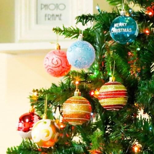 24Pcs Christmas Balls Ornaments For Xmas Tree - 3 Style Christmas Tree Decorations Hanging Ball For Holiday Wedding Party Decor
