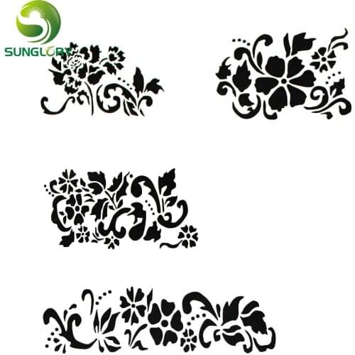 4Pcs/Lot Wedding Decoration Cake Stencil Cake Template Mold Flower Stencils Cake Kitchen Bakeware Fondant Cake Decorating Tools