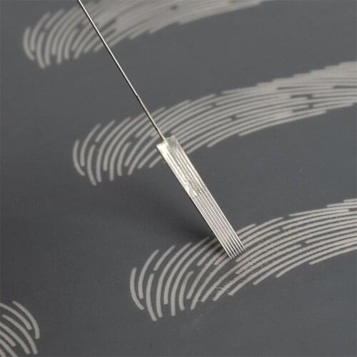 50Pcs Microblading Eyebrow Blades Brow Tattoo Needles Makeup Tools 7F Needle