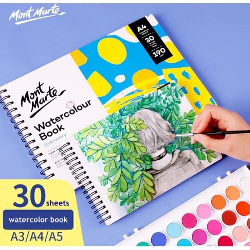 A3/A4/A5 30 Sheets 190g Thicken Paper Sketchbook Student Art Painting Drawing Watercolor Book Graffiti Sketchbook Art Supplies