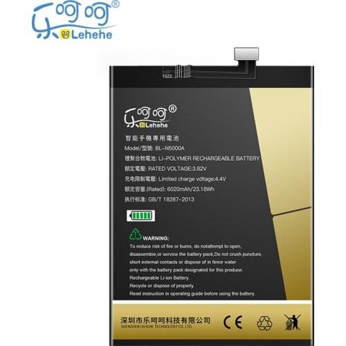 LEHEHE BL-N5000A Battery For Gionee M3 M3S M4 Battery High Quality 6020mAh with Tools Gifts